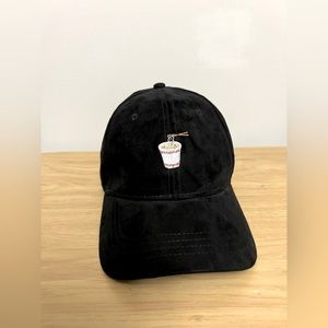 Black Cup Noodles Ramen patch velour baseball hat